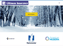 Tablet Screenshot of littmaninsurance.com